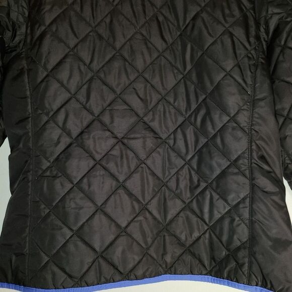 Land's End Women's Primaloft Puffer Jacket Size Medium-Black - Picture 8 of 9